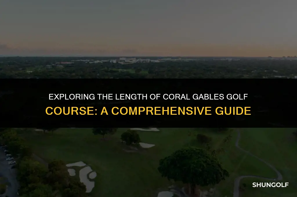 how many miles is the coral gables golf course