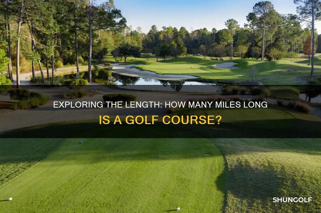 how many miles long is a golf couse
