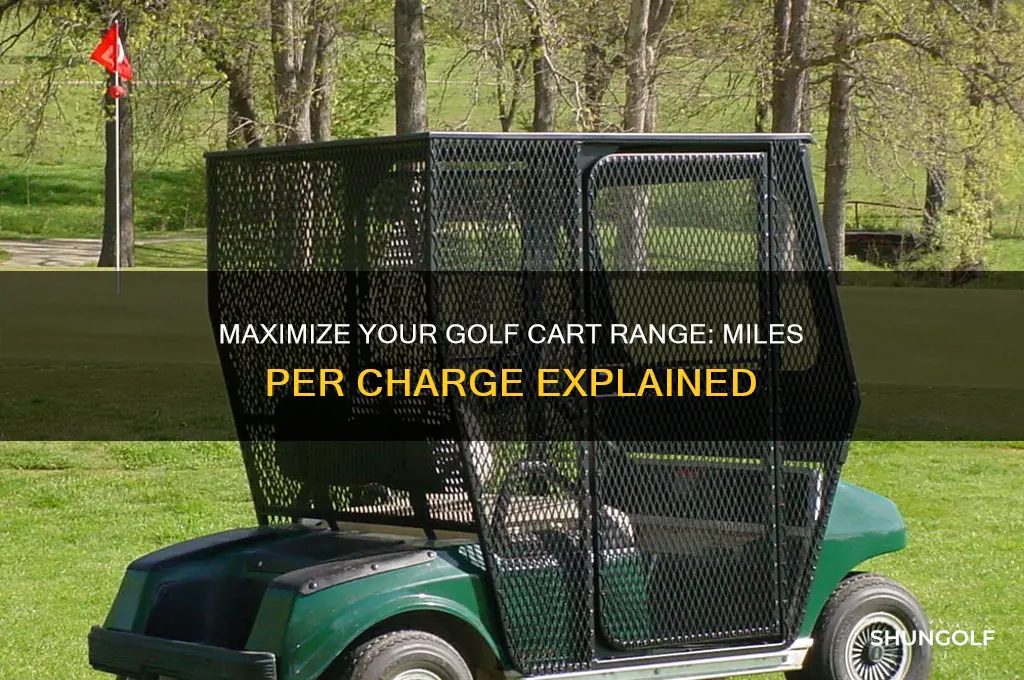 how many miles per charge do golf carts get