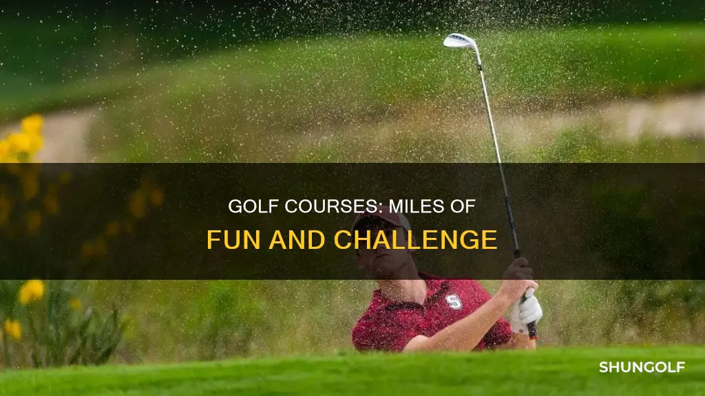 how many miles round of golf
