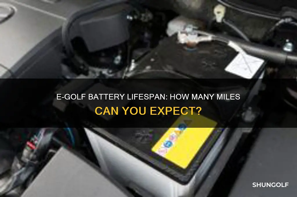 how many miles to e-golf batteries typically last