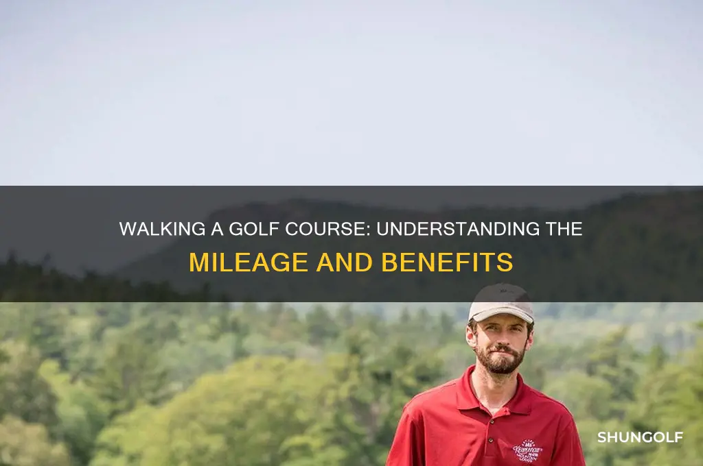 how many miles to walk a golf course