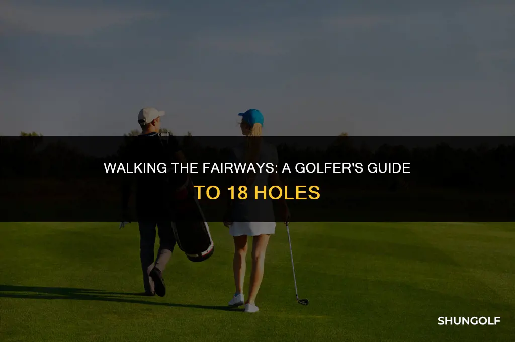 how many miles to walk an 18 hol golf course