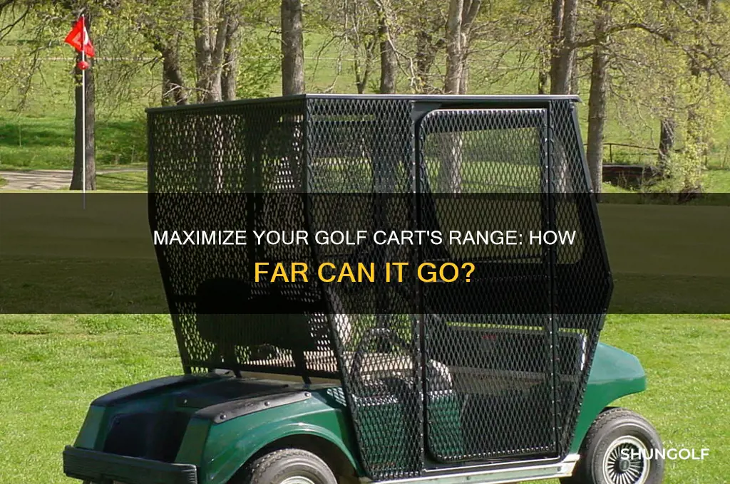 how many miles will a fully charged golf cart go