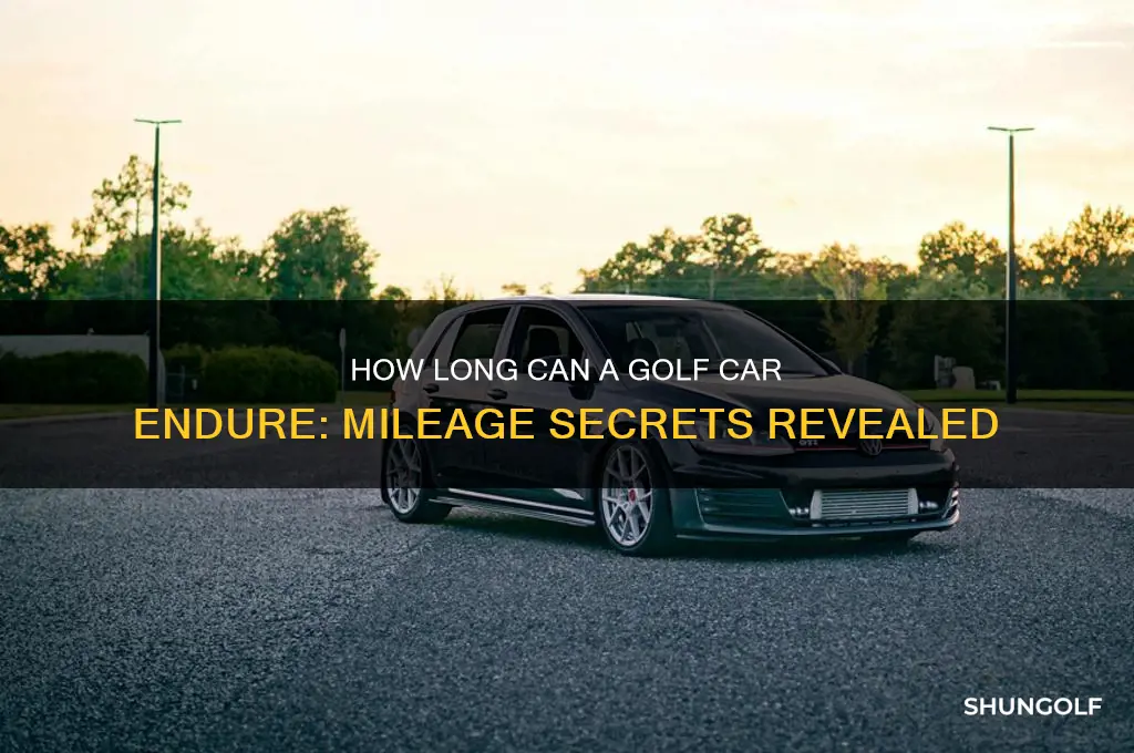 how many miles will a golf last