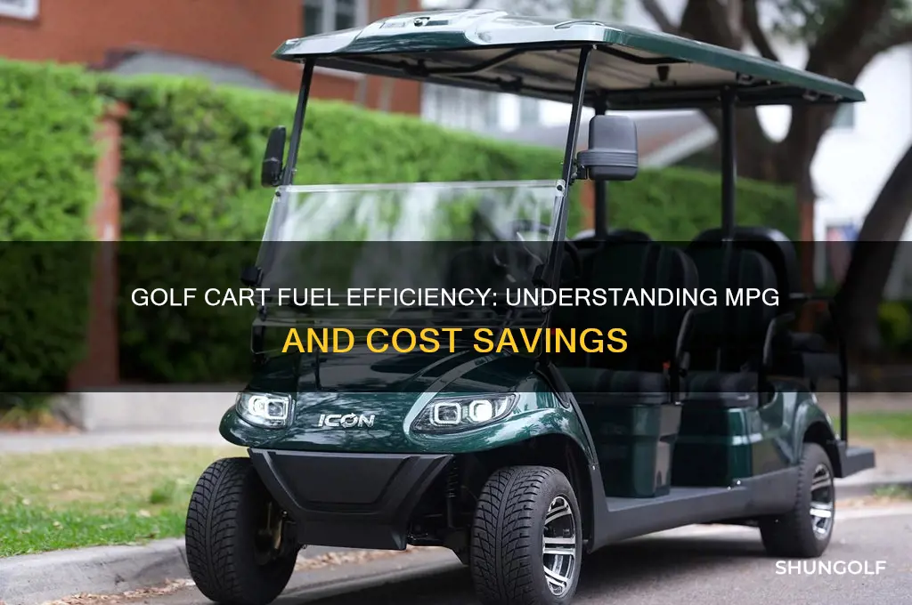 how many mpg does a golf cart get