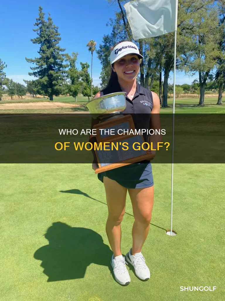 how many national championships womens golf