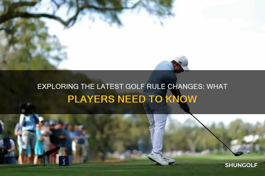 how many new rule changes for golf