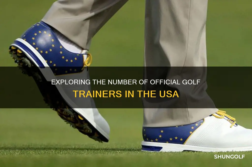 how many official golf trainers in the usa