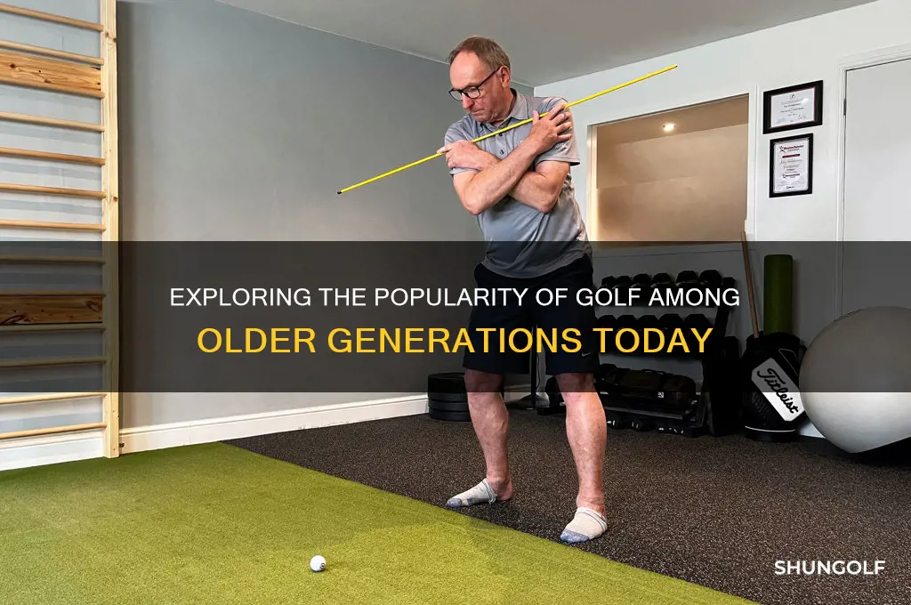 how many old people play golf