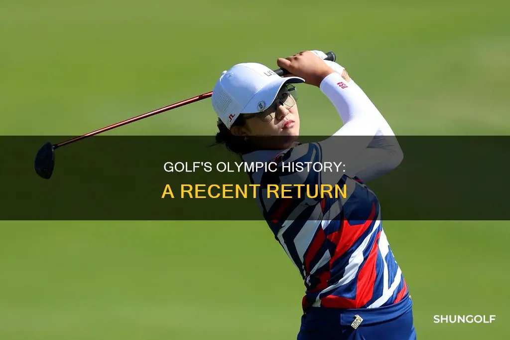 how many olympics have had golf