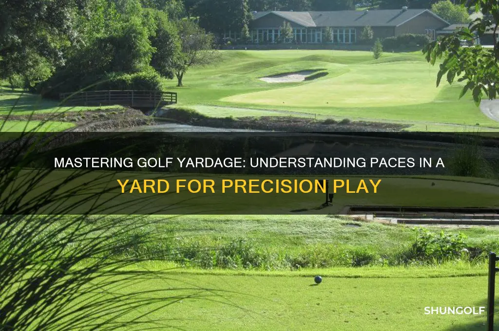 how many paces in a yard golf yardage