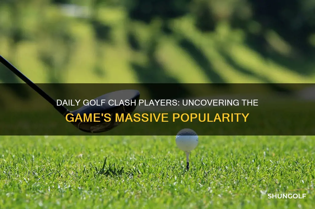 how many people a day play golf clash