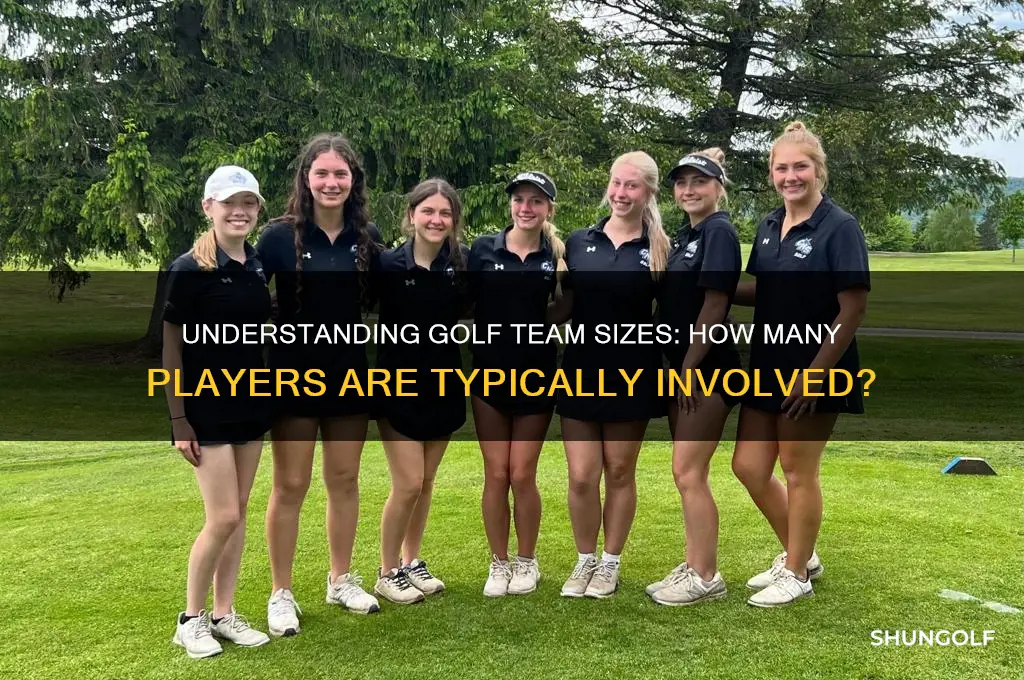 how many people are on a golf team
