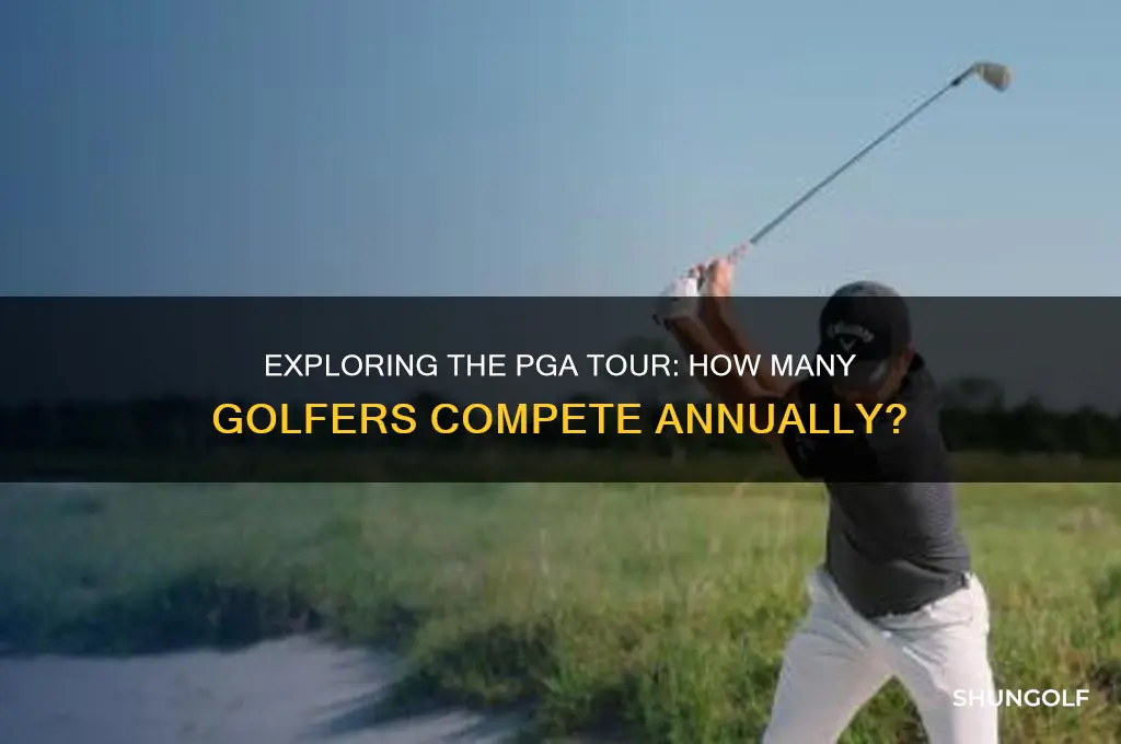how many people are on the pga tour
