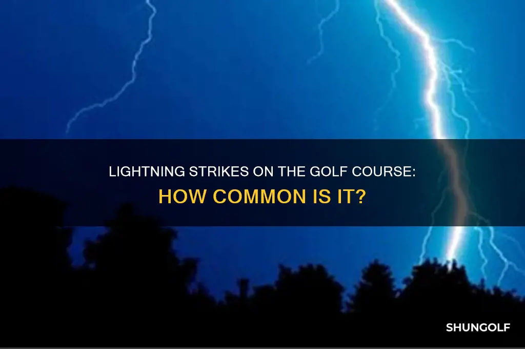 how many people are struck by lightning playing golf