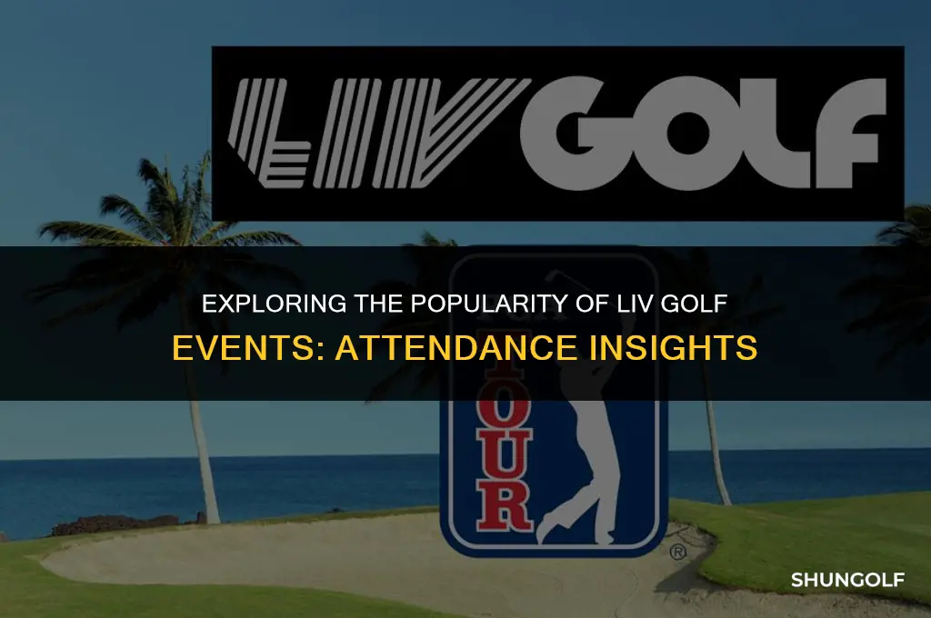 how many people attend liv golf events