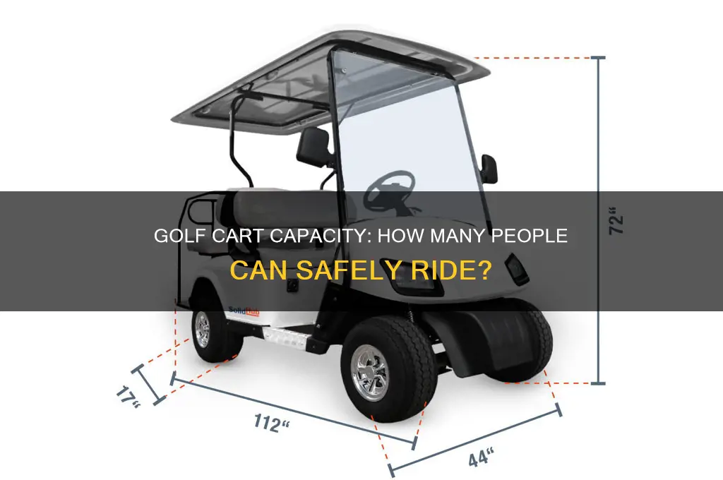how many people can fit in a golf cart