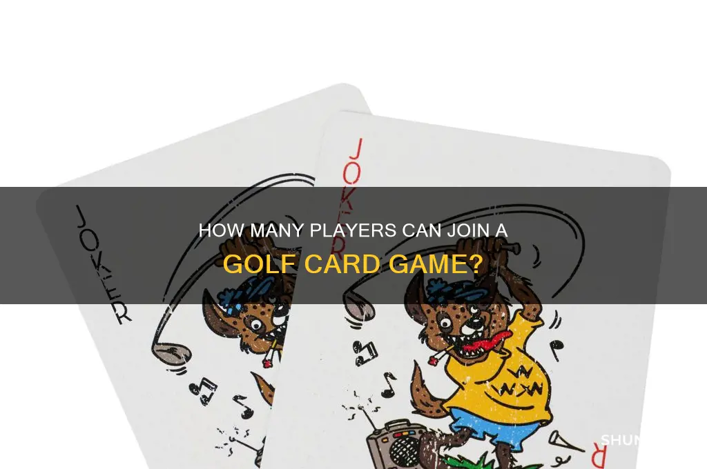 how many people can play golf card game