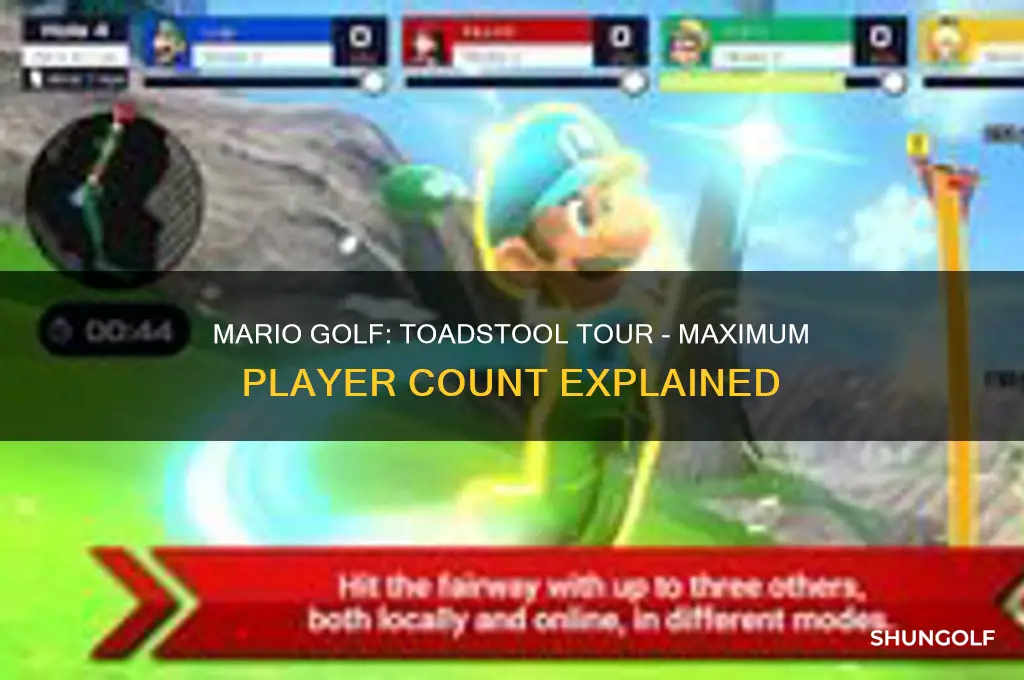 how many people can play mario golf toadstool tour