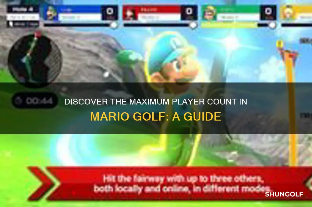 how many people can play mario golf
