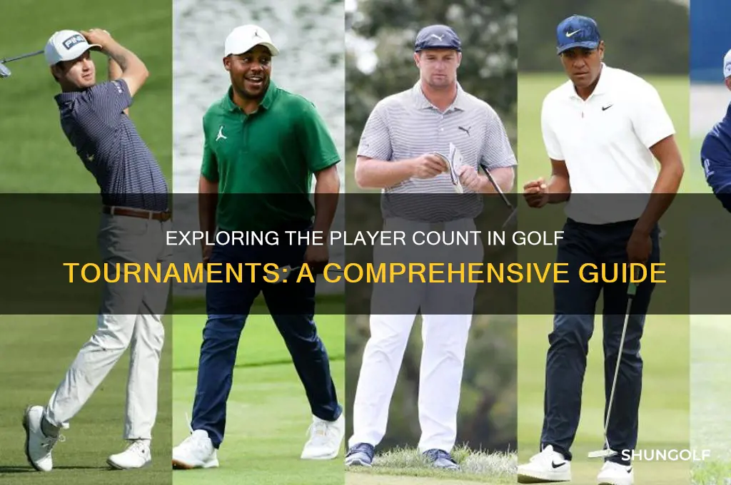 how many people compete in a golf tournment