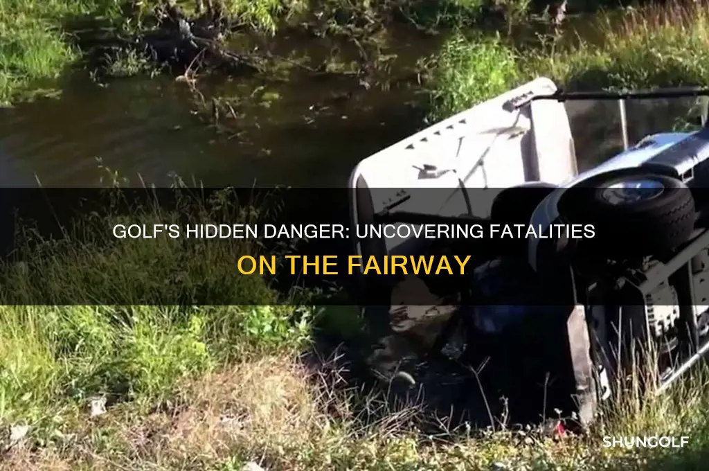 how many people die playing golf