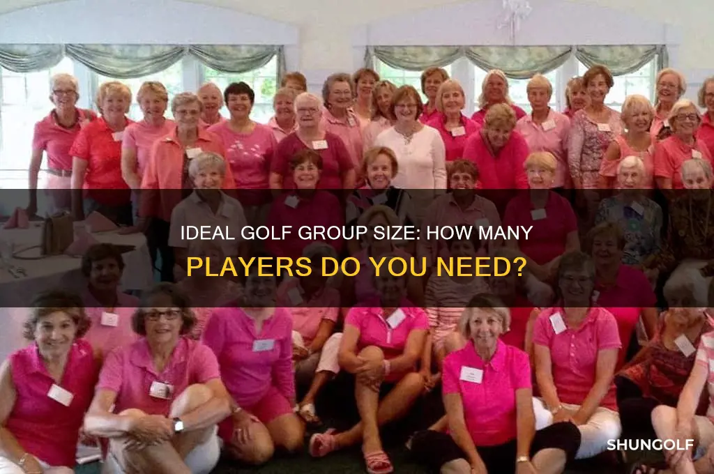 how many people do you need to play golf
