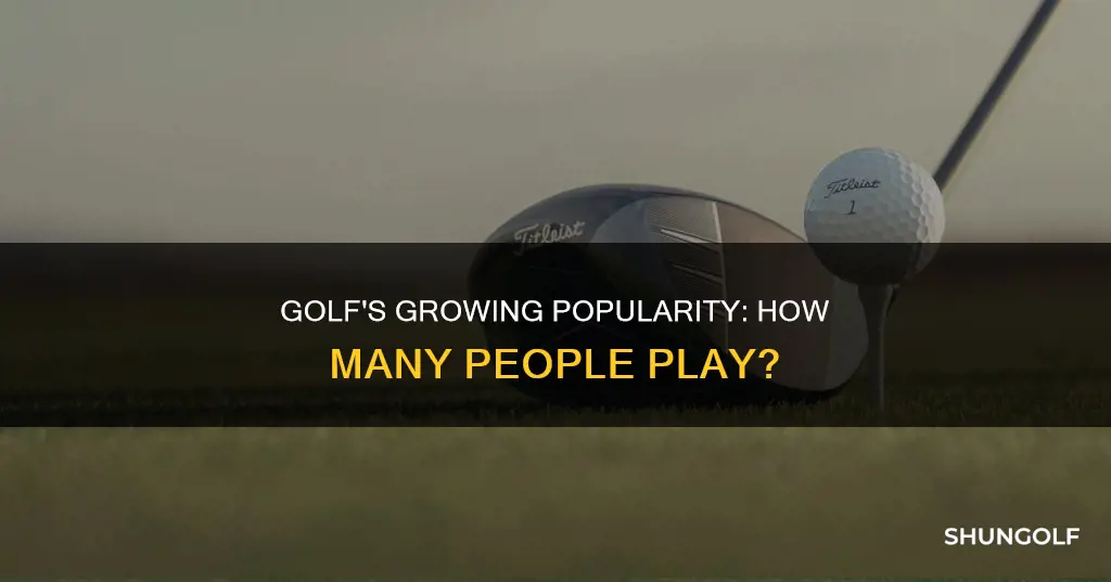 how many people golf