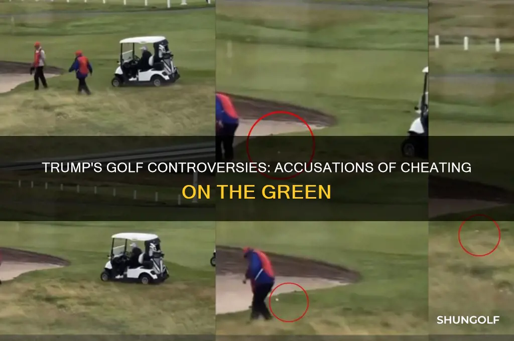 how many people have acused trump of cheating at golf