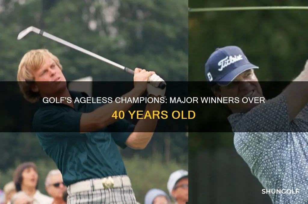 how many people have golf majors after 40