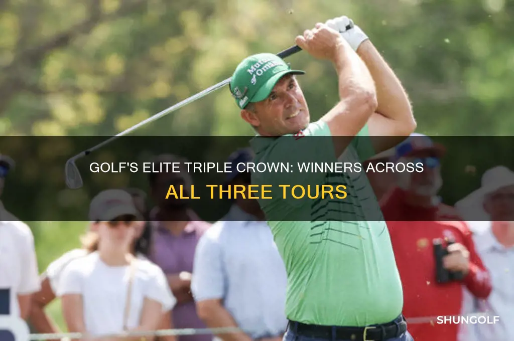 how many people have won on all 3 tours golf