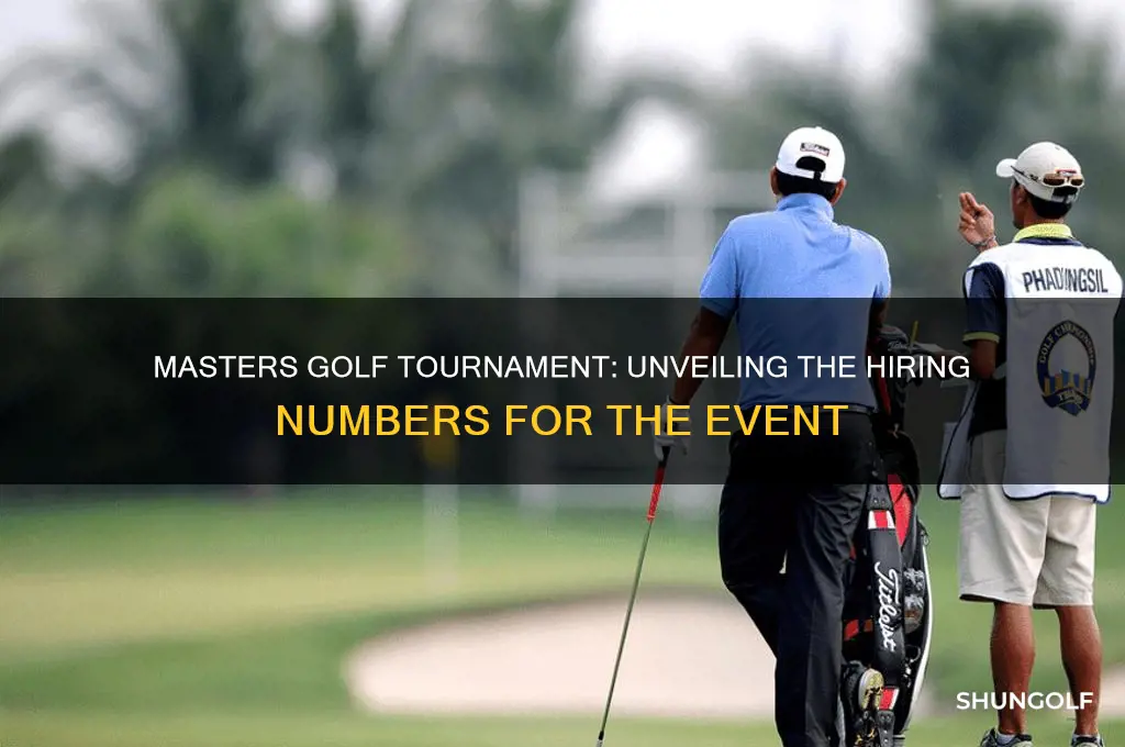 how many people hired for masters golf