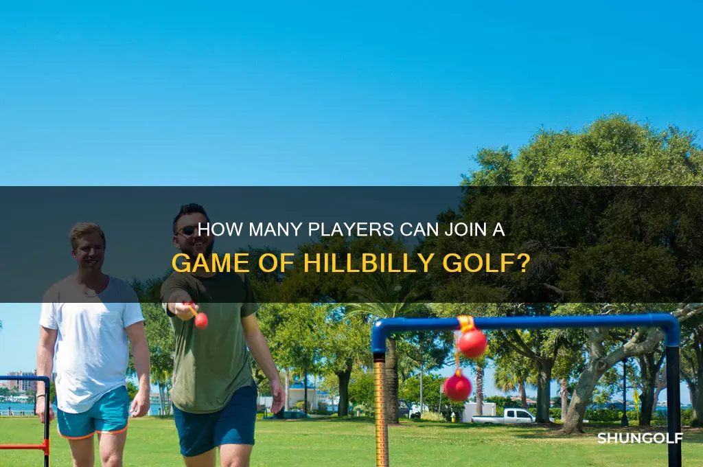 how many people in a game of hilbilly golf
