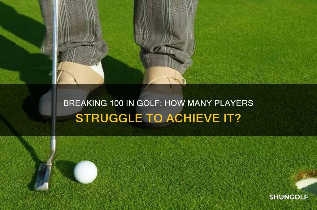 how many people in golf dont break 100