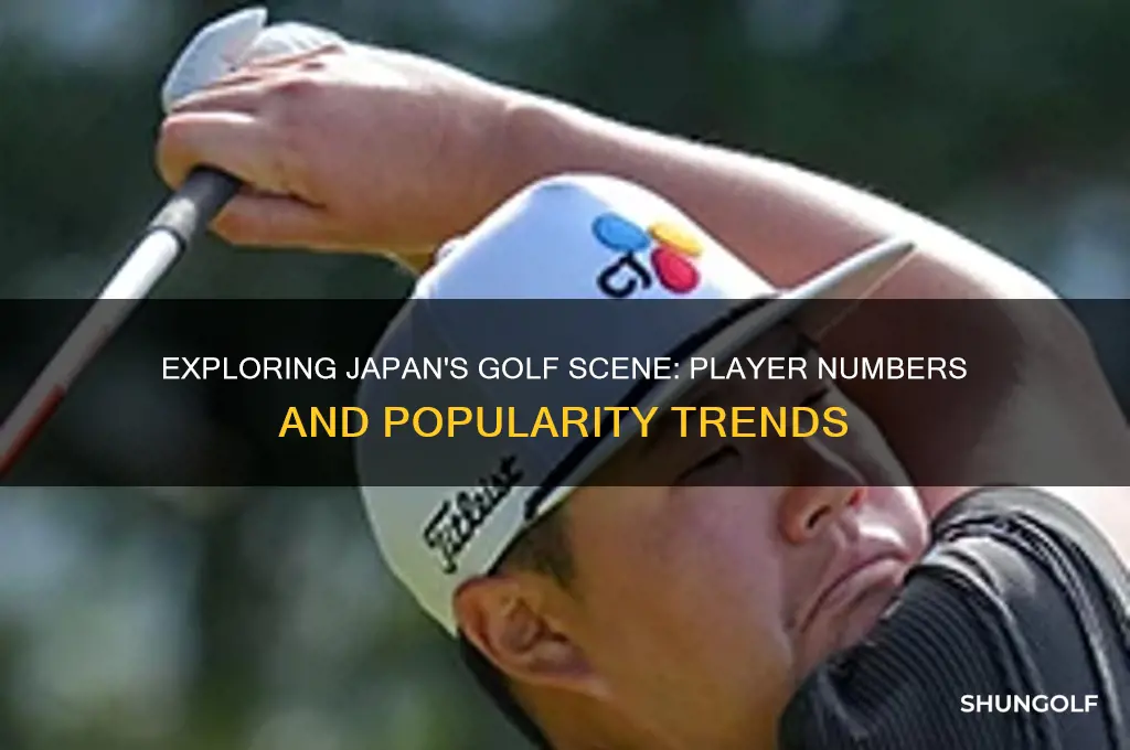 how many people in japan play golf