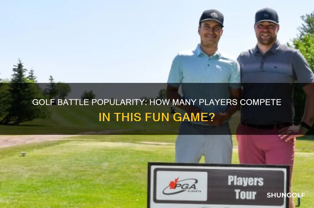 how many people play golf battle