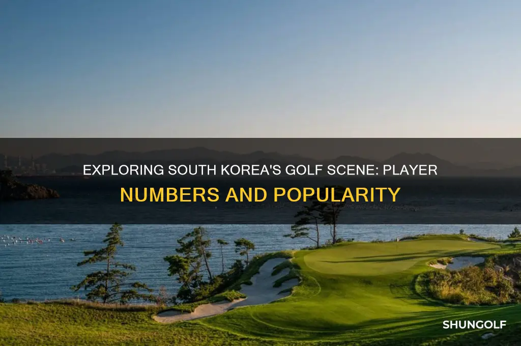 how many people play golf in south korea