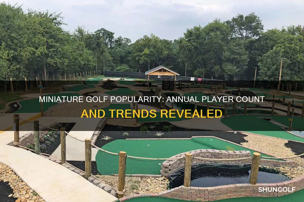 how many people play miniature golf a year