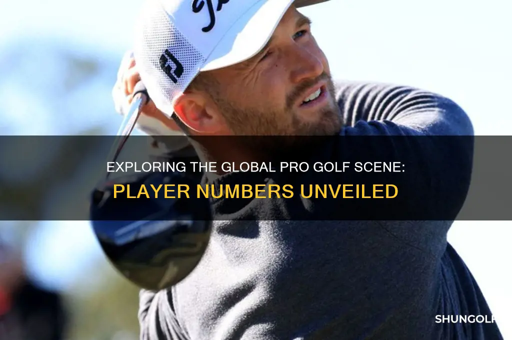 how many people play pro golf