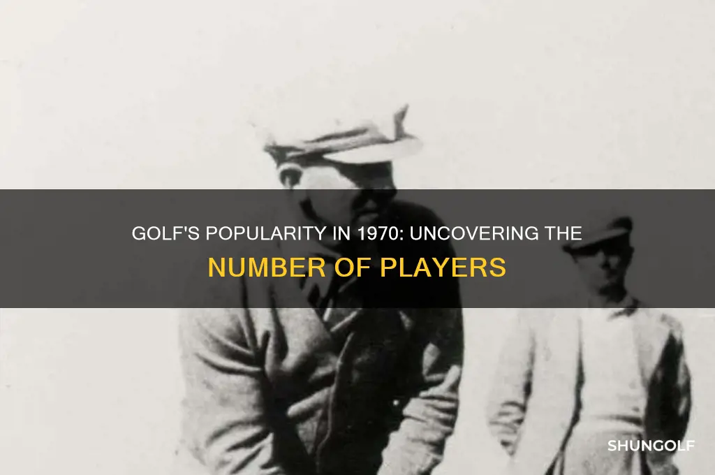 how many people played golf in 1970