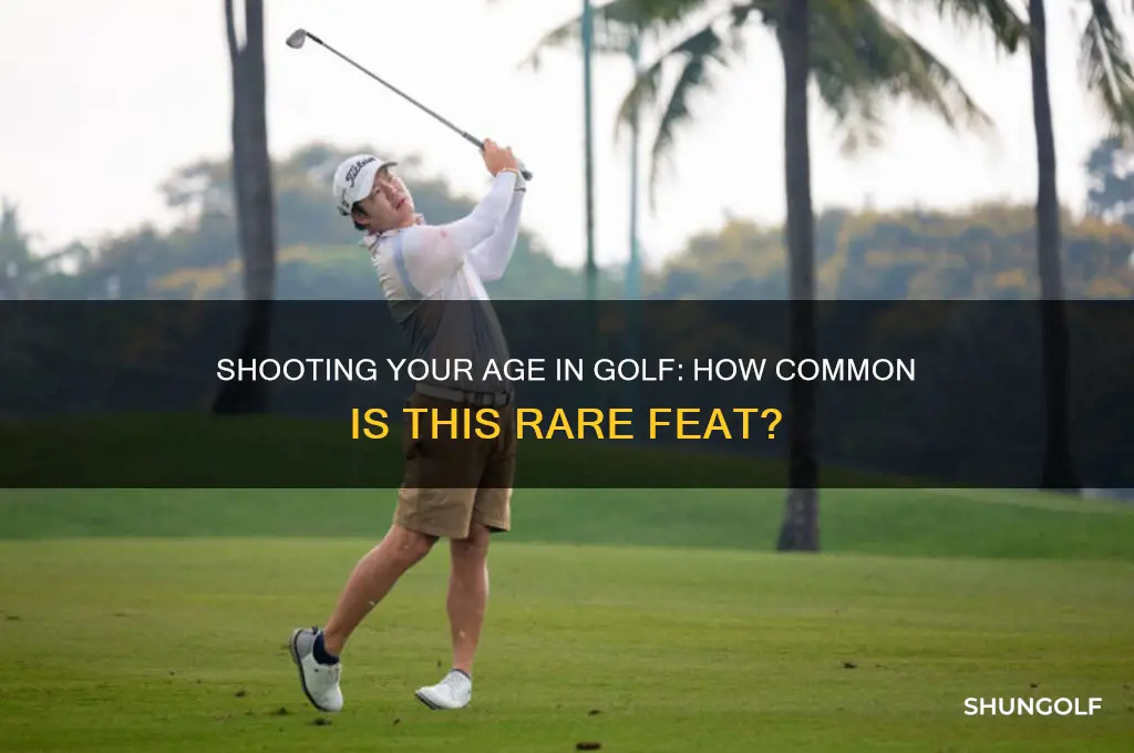 how many people shoot their age in golf