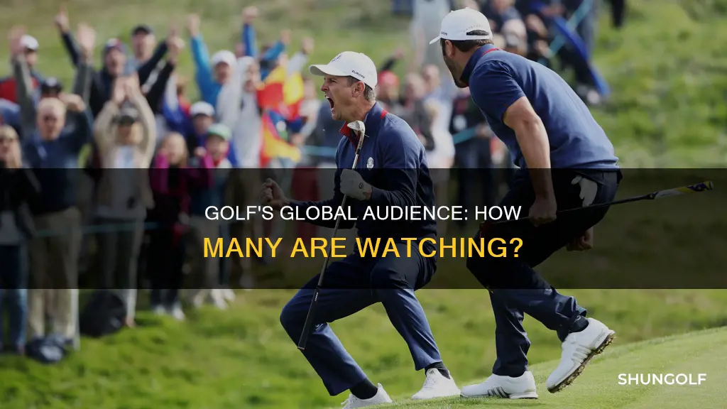 how many people whatch golf