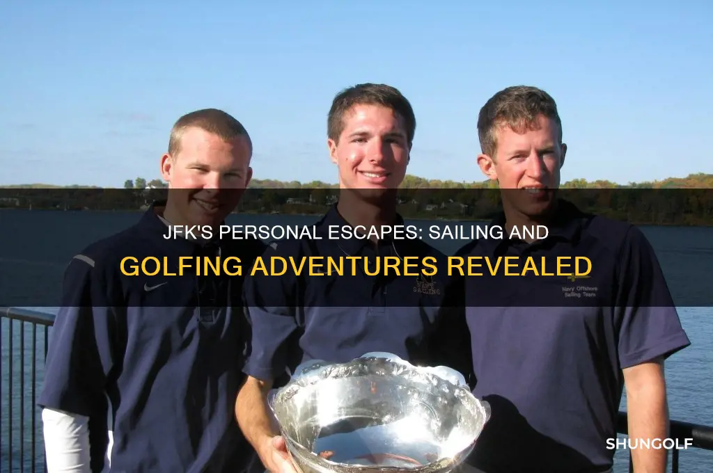 how many personal trips did jfk take sailing golfing
