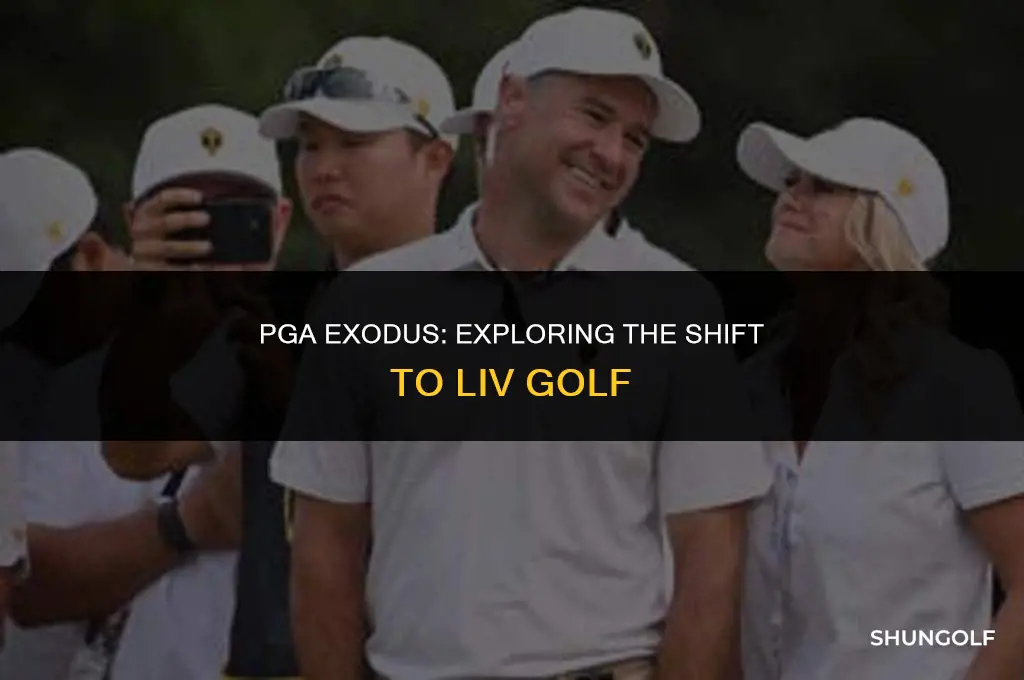 how many pga players went to liv golf