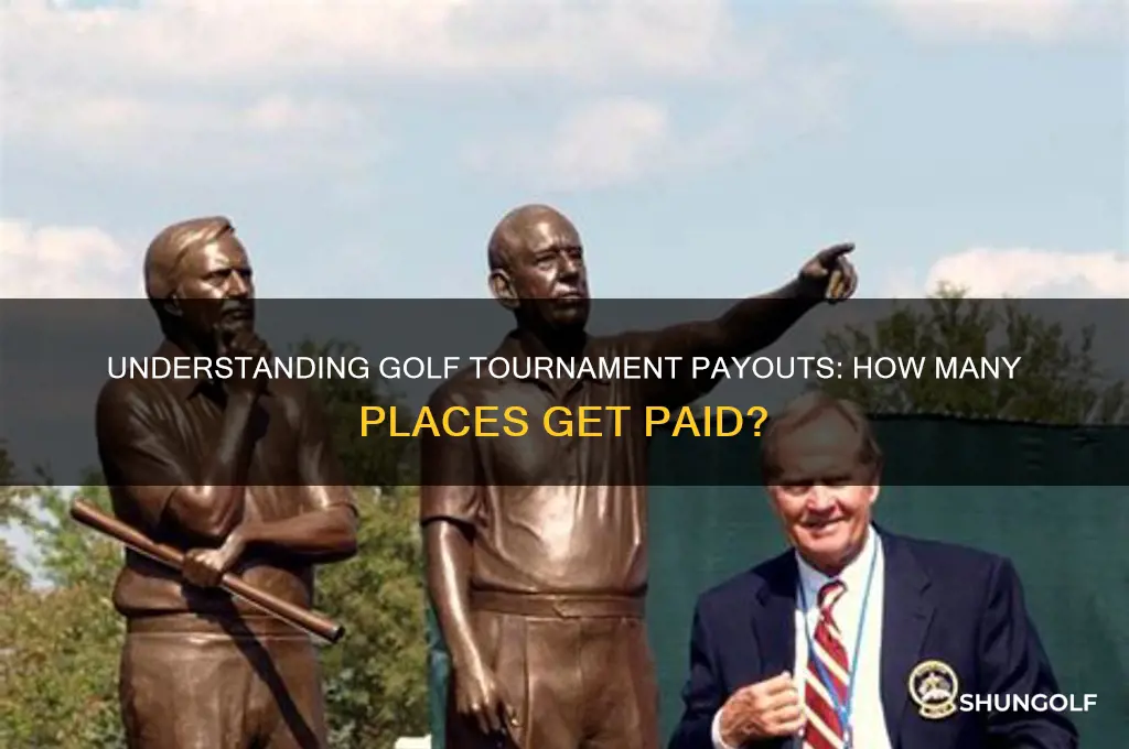 how many places are paid in golf