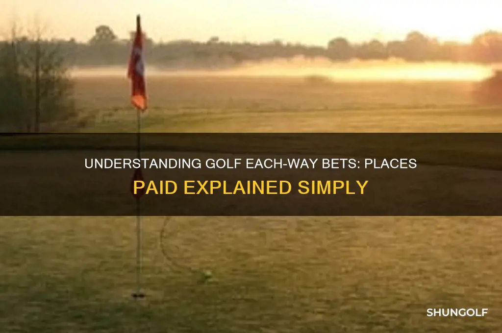 how many places does each way pay in golf