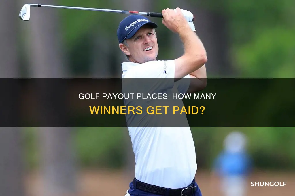 how many places paid in golf