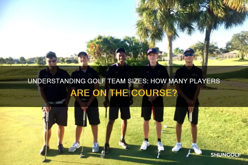 how many player in golf
