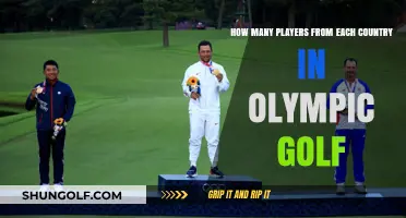 Olympic Golf Country Representation: Player Counts by Nation